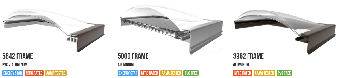 Different skylight designs